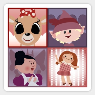 Rudolph - Girl Power Squares Sticker